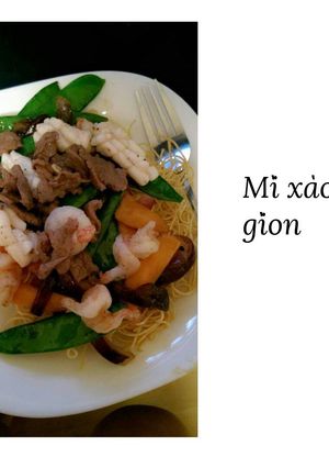 Hình của món Mì xào giòn.