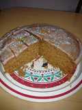 Torta húmeda de coco y dulce de leche