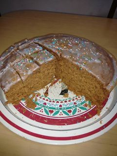 Una foto de Torta húmeda de coco y dulce de leche