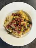 Pasta zucchine e salsiccia