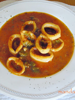 Una foto de Calamares en salsa a la malagueña