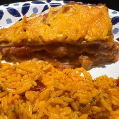 A picture of Meatless Enchilada Pie.