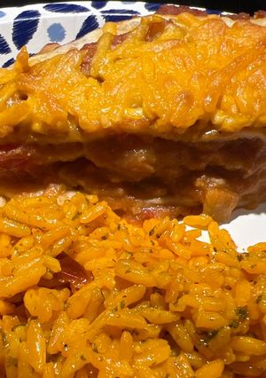A picture of Meatless Enchilada Pie.