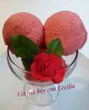Helado de fresa elaborado con la Monsieur Cuisine Plus