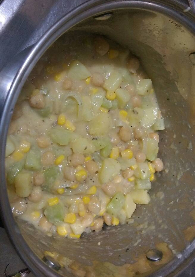 Una foto de Crema de garbanzos