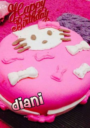 Foto resep Cake fondant hello kitty