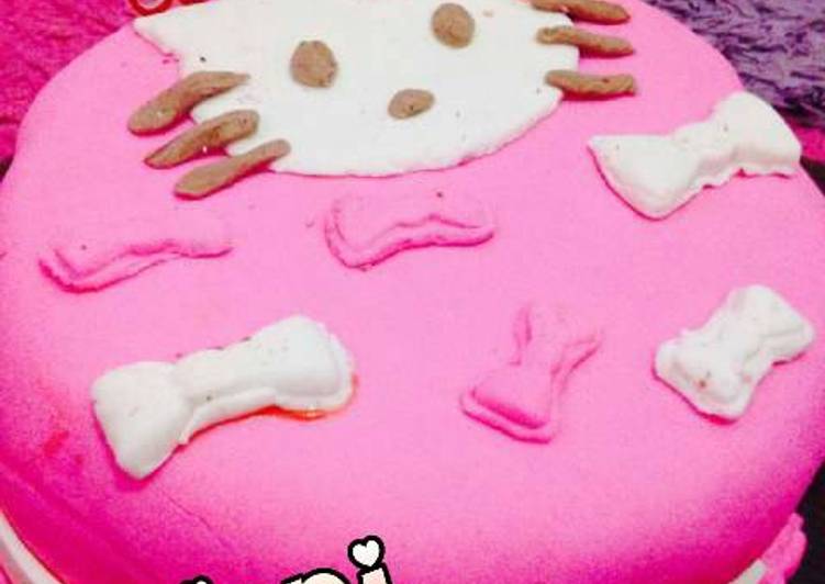 Anti Ribet Bikin Cake Fondant Hello Kitty Anti Gagal