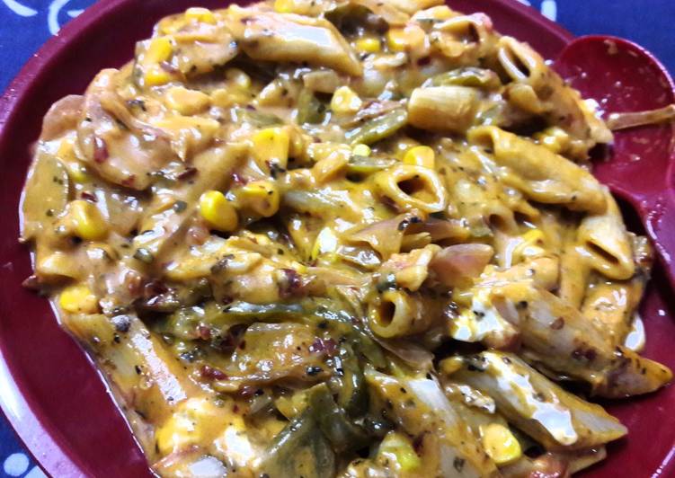 Simple Way to Make Favorite Creamy Dreamy Mix Sauce Pasta