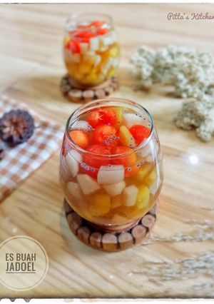 Foto resep 116. Es Buah Jadoel aka Es Setup 🍍🧄🍒🍊🍇