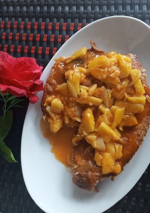 Foto resep Ikan nila goreng saus nanas