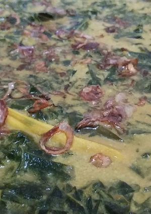 Foto resep Sayur Daun Singkong santan aroma jahe