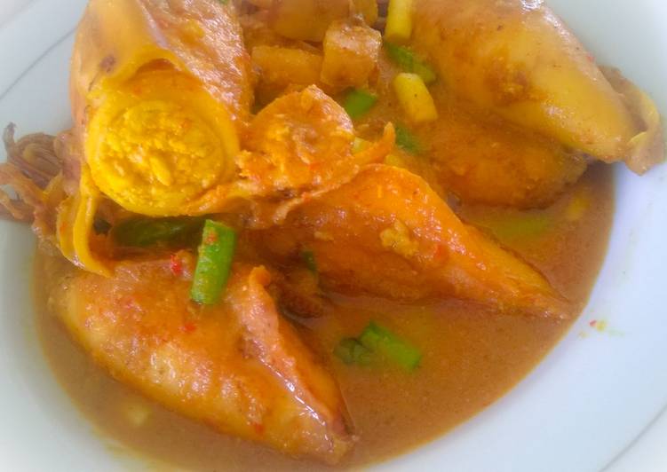 Resep Cumi Gendut kuah kuning Anti Gagal