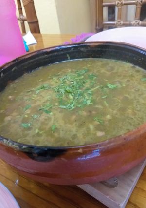 Una foto de Lentejas en salsa verde