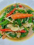 Tumis Poileng cabe tauge Vegan
