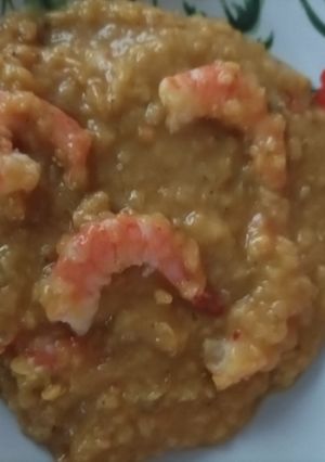 Une photo de Lentilles corail aux crevettes
