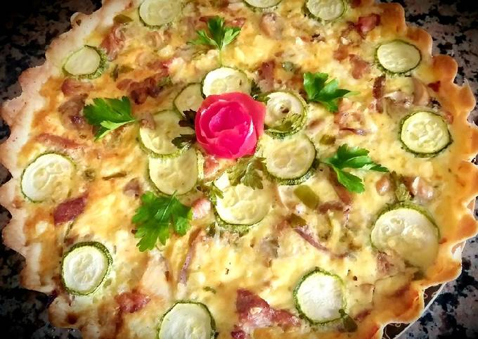 Zucchini quiche