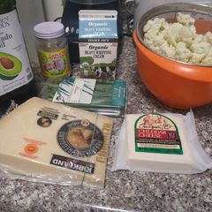 A picture of Cauliflower Mac n Parmesan Cheddar Cheese.