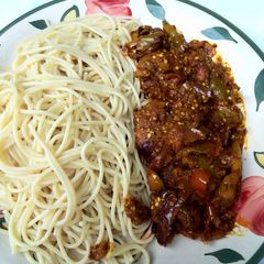 A picture of Locust Bean Garden Egg Sauce.