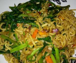 Resep Unik Indomie kangkung belacanterasi Sedap Nikmat