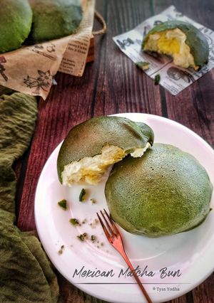 Foto resep Mexican Matcha Bun Versi Airfryer