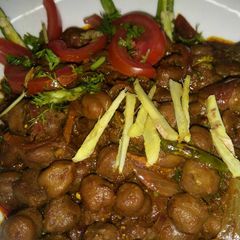 A picture of Pindi chole.
