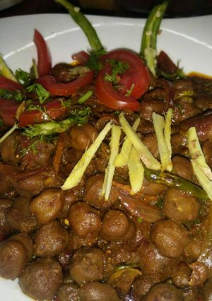 A picture of Pindi chole.