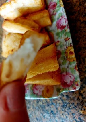 Foto de Mandioca frita (crocante por fora e cremosa por dentro) - Macaxeira frita, Aipim frito