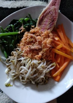 Foto resep Urap sayuran rebon kecombrang #ReecookBundaEi