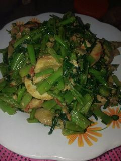 Foto resep Tumis jengkol + kangkung