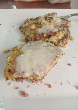 Una foto de Hamburguesas de polenta cocida