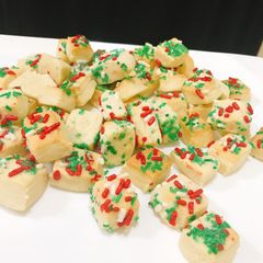 Christmas cookie bites A picture of Christmas cookie bites.