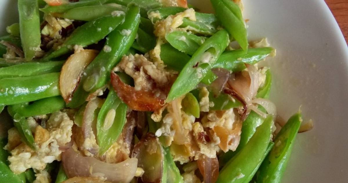 Resepi Kacang Buncis Goreng Telur - Kacang Panjang Goreng Telur Bersama Cendawan Buat Orang Lapo