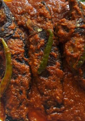 A picture of Climbing Perch Fish Curry.