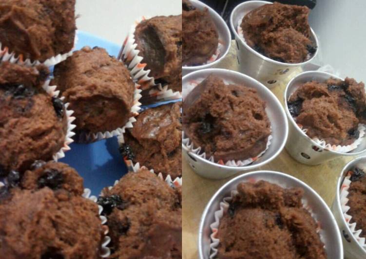 Resep Muffin coklat pisang kukus Anti Gagal