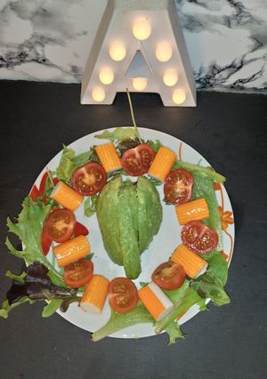 Une photo de Avocat tomate surimi et muesclin