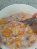 Taro and sweet potato congee (dessert)