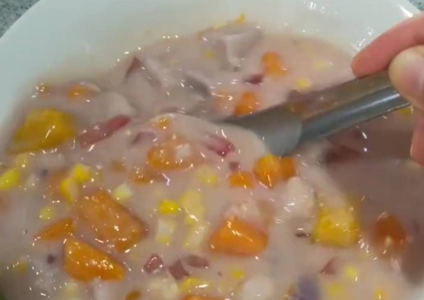 Taro and sweet potato (dessert)