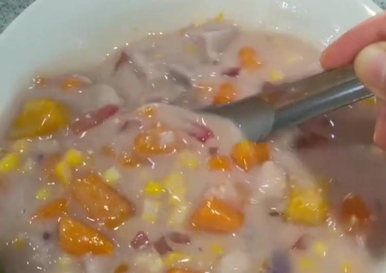 Taro and sweet potato congee (dessert) Taro and sweet potato congee (dessert)