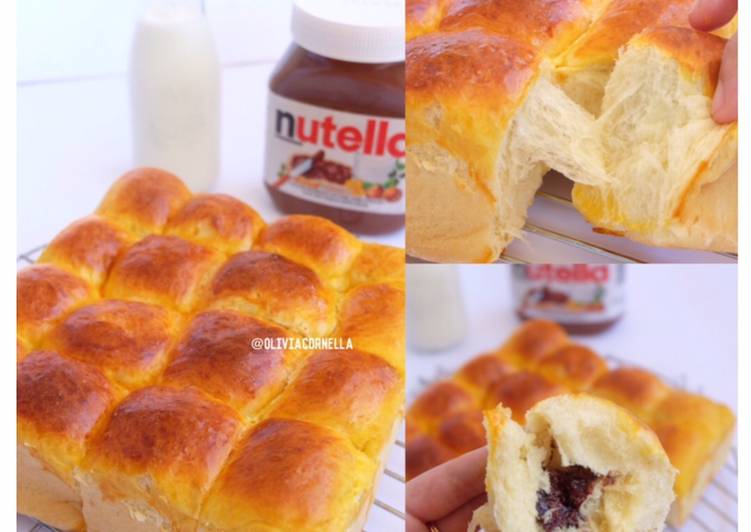Cara Cepat EnakRoti Sobek Nutella / Killer Soft Bread