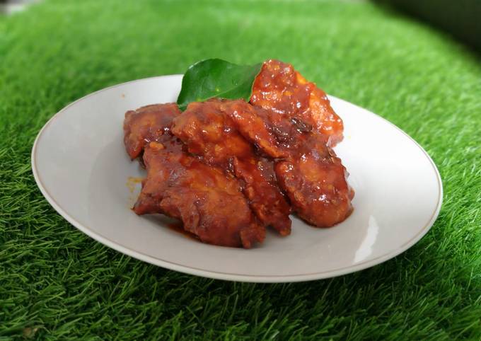 Fire chicken wings ala richeese