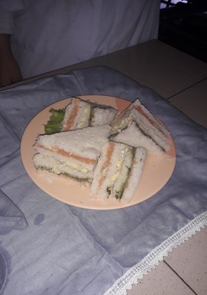 A picture of Ribbon sandwich.