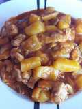 Solomillo en salsa con patatas