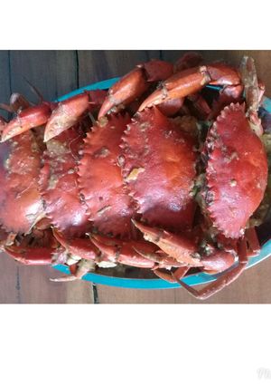 Foto resep Kepiting saus kuning telur asin