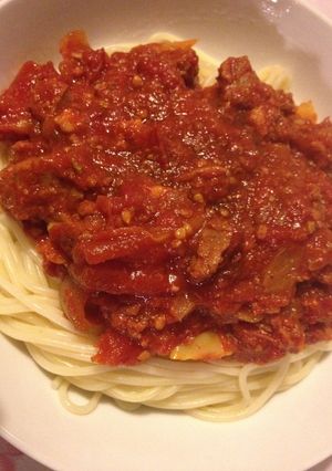 Une photo de Spaghetti bolognèse