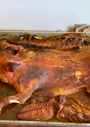 A picture of Cochinita Pibil (Yucatán-Style Roast Suckling Pig).