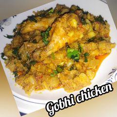 A picture of Gobhi chicken.