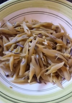 Una foto de Porotos verdes cocidos en olla a presión