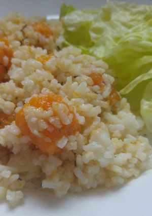 Rizs kakukkfüves sütőtökkel recept fotója