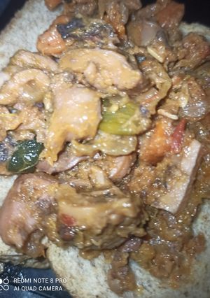 Una foto de Cabezas de Pulpo en Salsa con Boniato