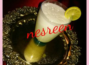 صورة لوصفة عصير 🍋 ليمون بالحليب